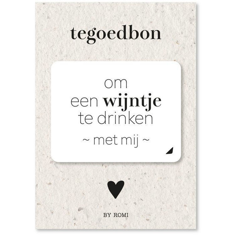 Afbeeldingen van Tegoedbon- Samen een Wijntje Gaan Drinken