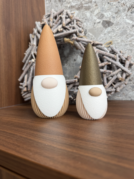 Afbeeldingen van Schattige Gnome-GROOT- Latte Brown muts