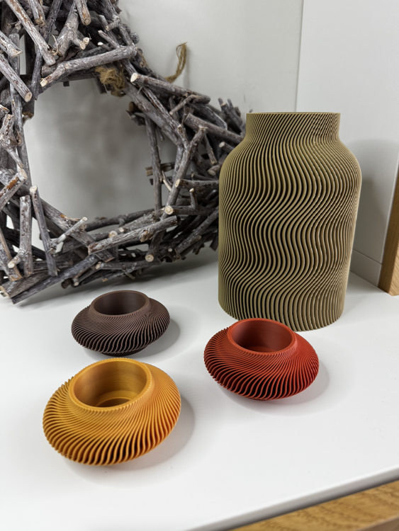 Afbeeldingen van Lunar  Theelichthouder – Dark Brown