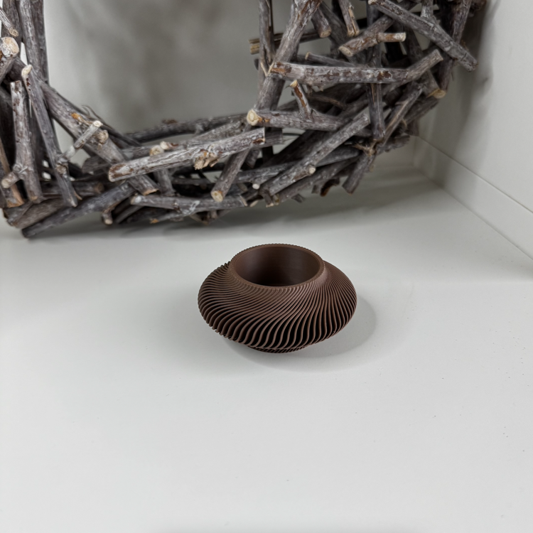 Afbeeldingen van Lunar  Theelichthouder – Dark Brown