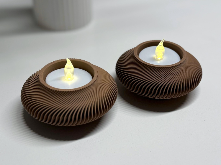 Afbeeldingen van Lunar  Theelichthouder – Dark Brown