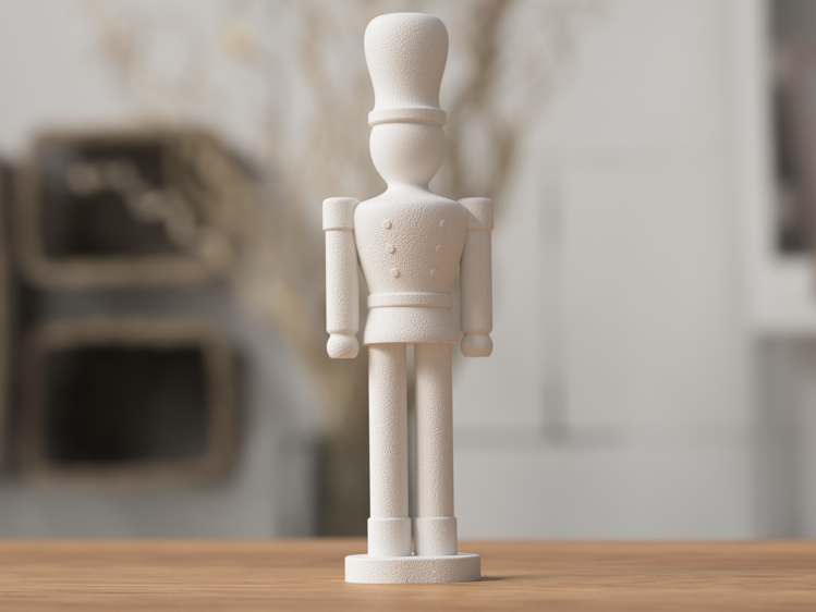 Afbeeldingen van 3D-geprinte Nutcracker – moderne kerstklassieker - 21 cm