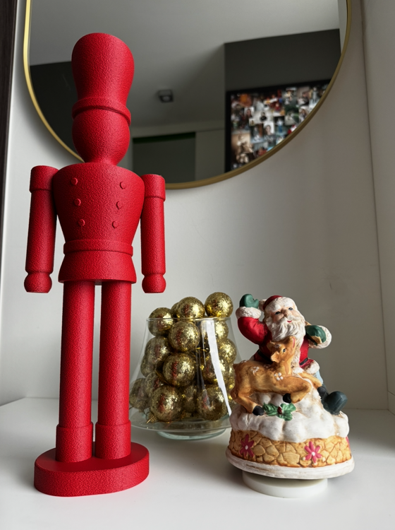 Afbeeldingen van 3D-geprinte Nutcracker – moderne kerstklassieker - 44cm