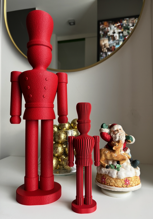 Afbeeldingen van 3D-geprinte Nutcracker – moderne kerstklassieker - 44cm