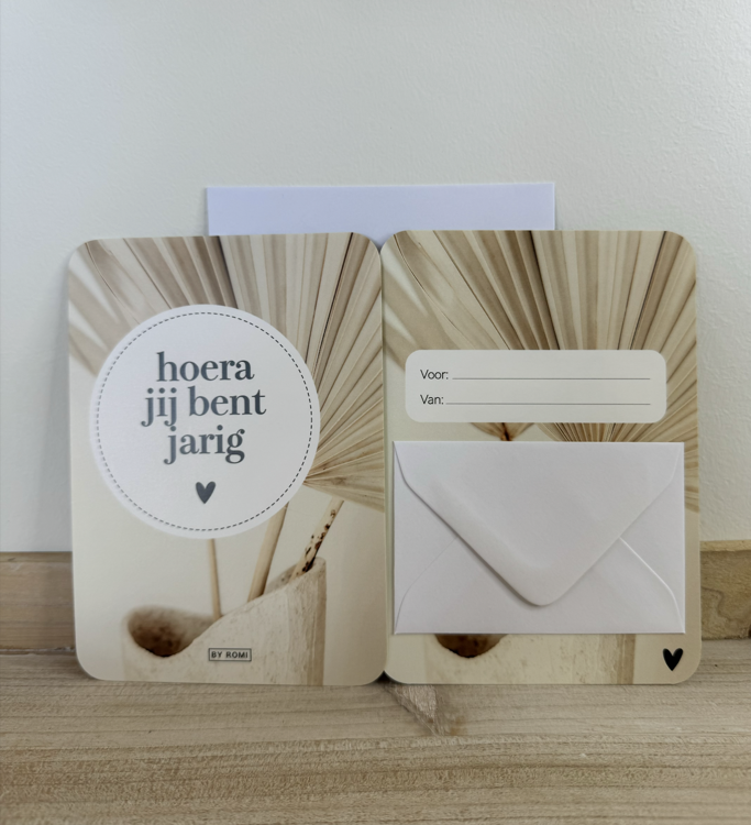 Afbeeldingen van Cadeau Geldkaart - hoera jij bent jarig!