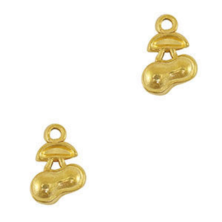 Afbeeldingen van Losse Bedel van Stainless steel cherries Gold