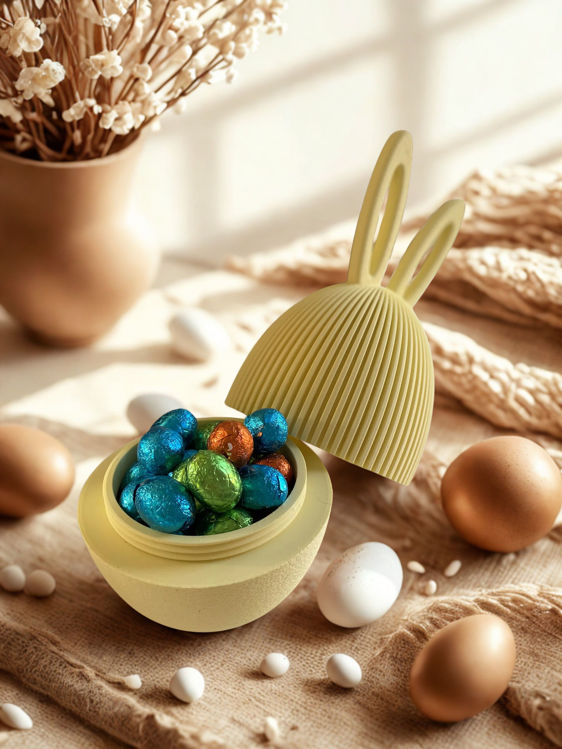 Afbeeldingen van Paasei vulbaar met schroefsluiting – duurzaam 3D-geprint - 15cm