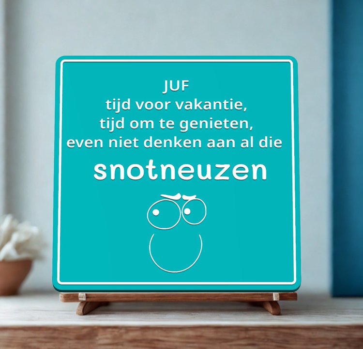 Afbeeldingen van Standaard Tegeltje voor de JUF of MEESTER | Uniek Cadeau