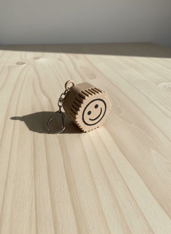 Afbeeldingen van Mini Opbergcontainer Sleutelhanger | Praktisch Doosje voor Onderweg | Smiley