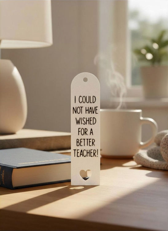 Afbeeldingen van Boekenlegger Best Teacher | Persoonlijk cadeau voor de juf of meester