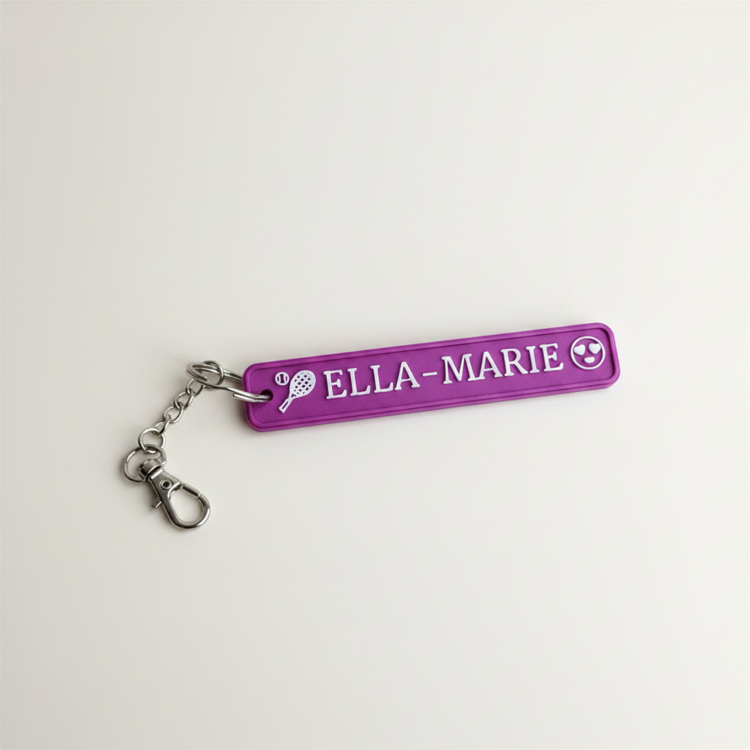 Afbeeldingen van Gepersonaliseerde 3D-geprinte sleutelhanger | Naam & emoji naar keuze