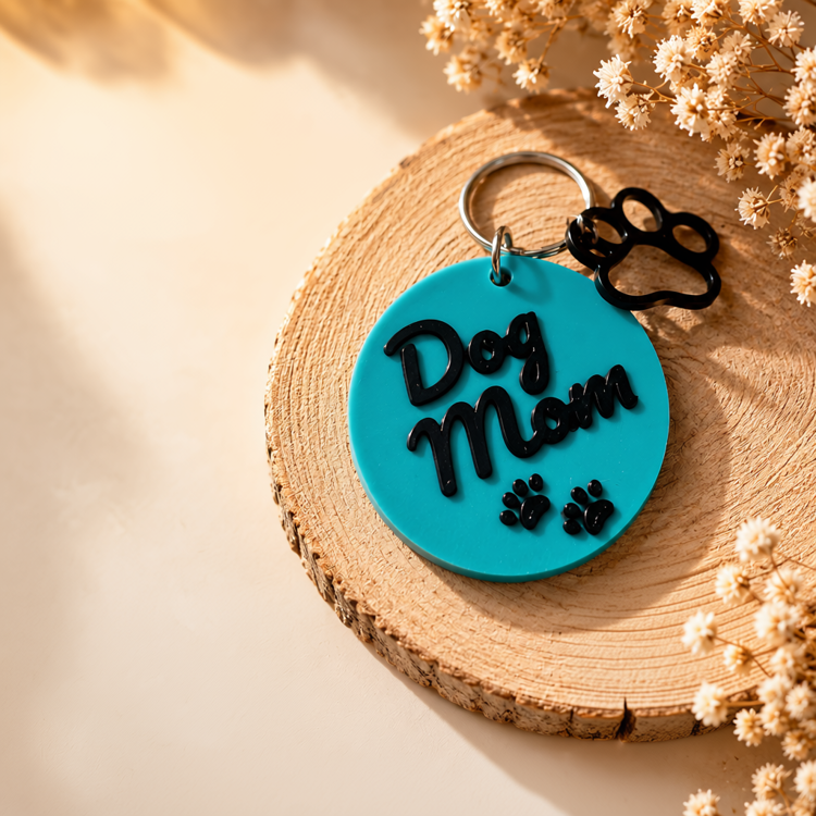 Afbeeldingen van Cozy Vibe Sleutelhanger - Dog Mom