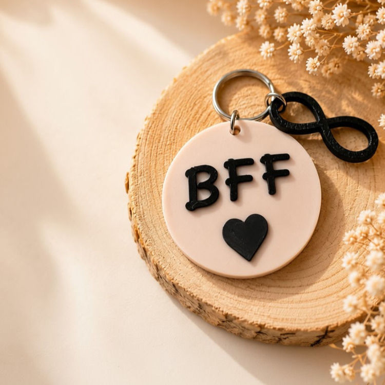 Afbeeldingen van Cozy Vibe Sleutelhanger - BFF