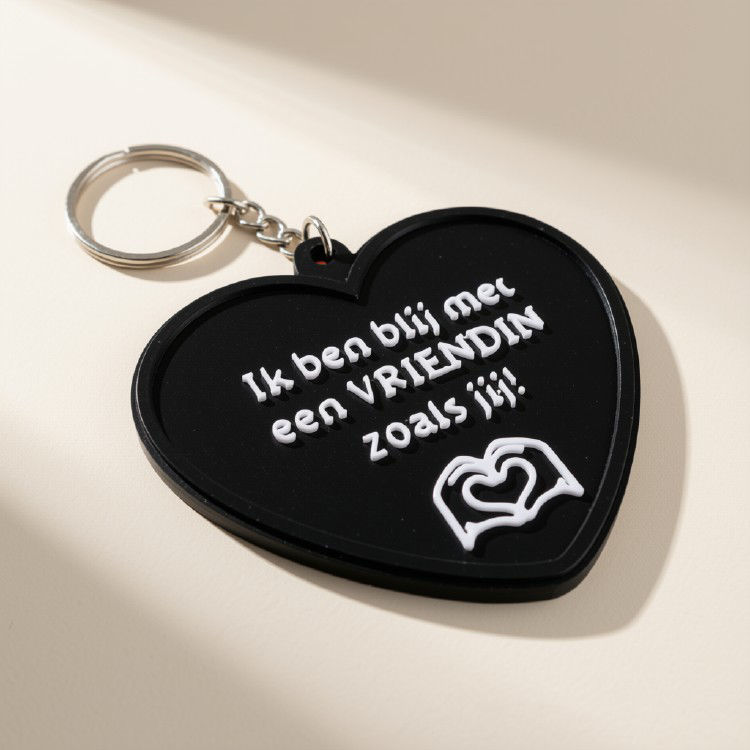 Afbeeldingen van 3D-geprinte sleutelhanger – Ik ben blij met een vriendin zoals jij