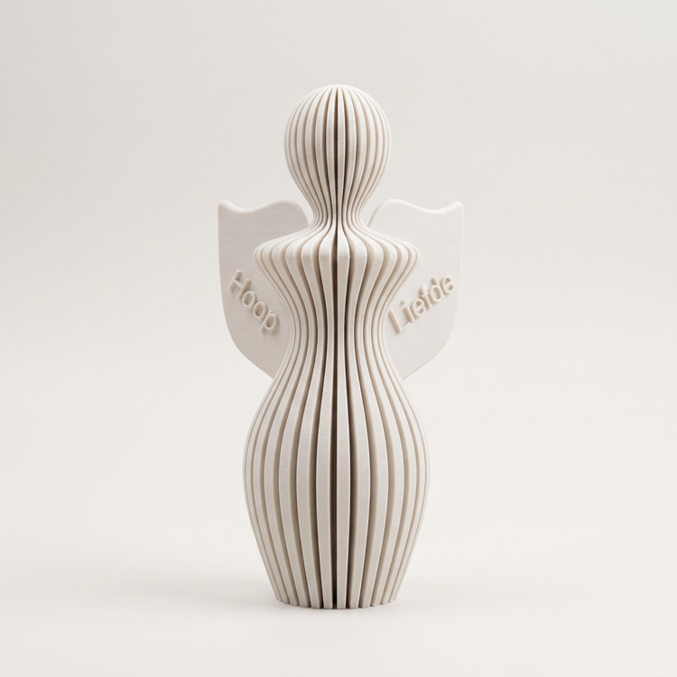Afbeeldingen van Moderne Engel – Stijlvol Beeld 19 cm | gepersonaliseerd