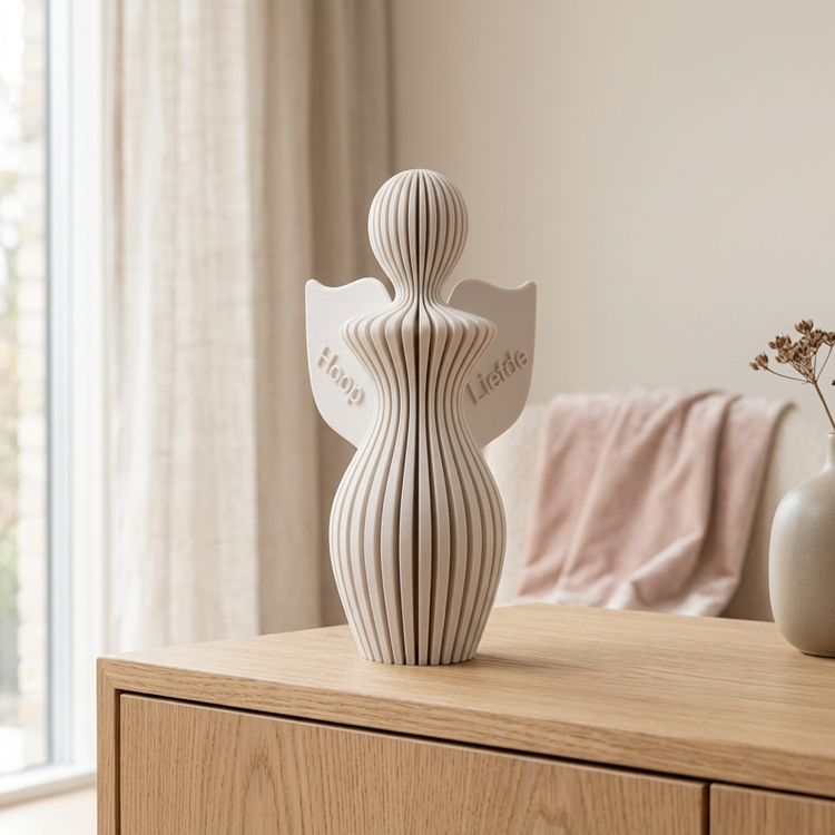 Afbeeldingen van Moderne Engel – Stijlvol Beeld 19 cm | gepersonaliseerd