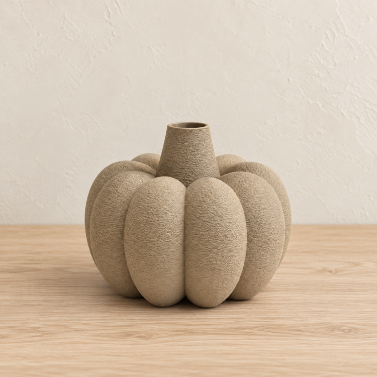 Afbeeldingen van Pompoenvaas, herfstvaas, herfstdecoratie voor thuis, pompoendecoratie, herfsttafelstuk, 3D-geprinte vaas, Halloween-decoratie