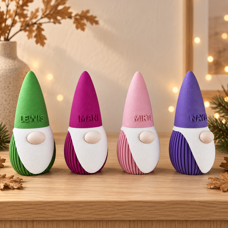 Afbeeldingen van 3D-geprint - Gnome - Origineel geven - Personaliseer met jouw naam! - 19 cm
