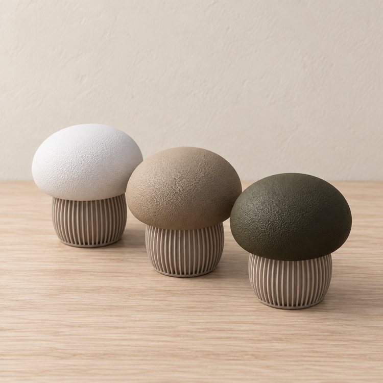 Afbeeldingen van Paddenstoelen met schroefdeksels | Herfstdecoratie | 3D-print | Decoratieve opbergbak | Moderne Scandinavische opbergruimte | Klein