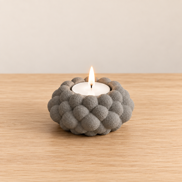 Afbeeldingen van Bubble Theelichthouder – Speels & Modern Design
