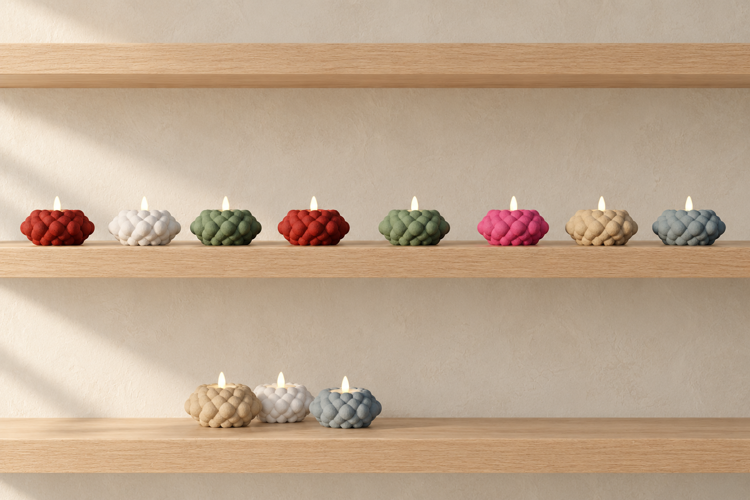 Afbeeldingen van Bubble Theelichthouder – Speels & Modern Design