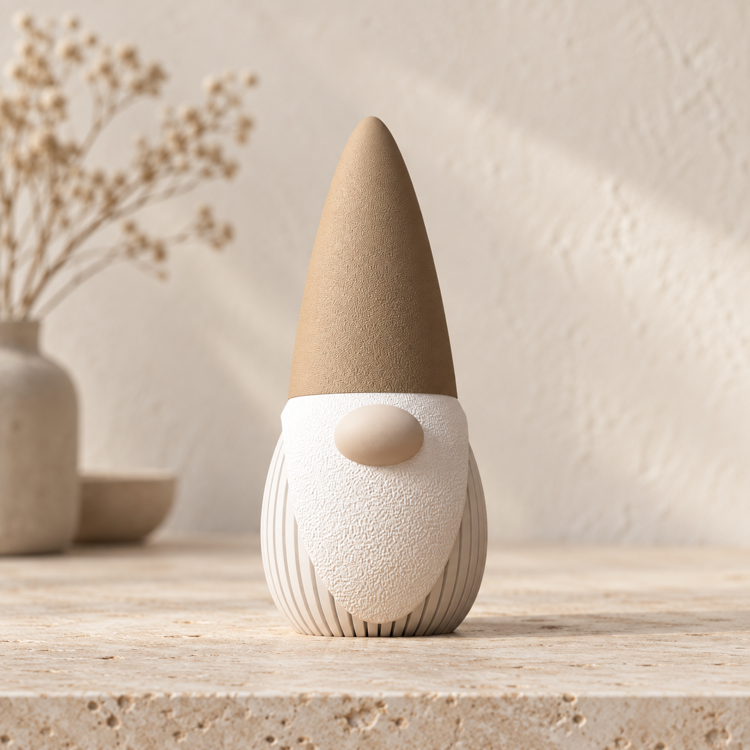 Afbeeldingen van Schattige Gnome-GROOT- Latte Brown