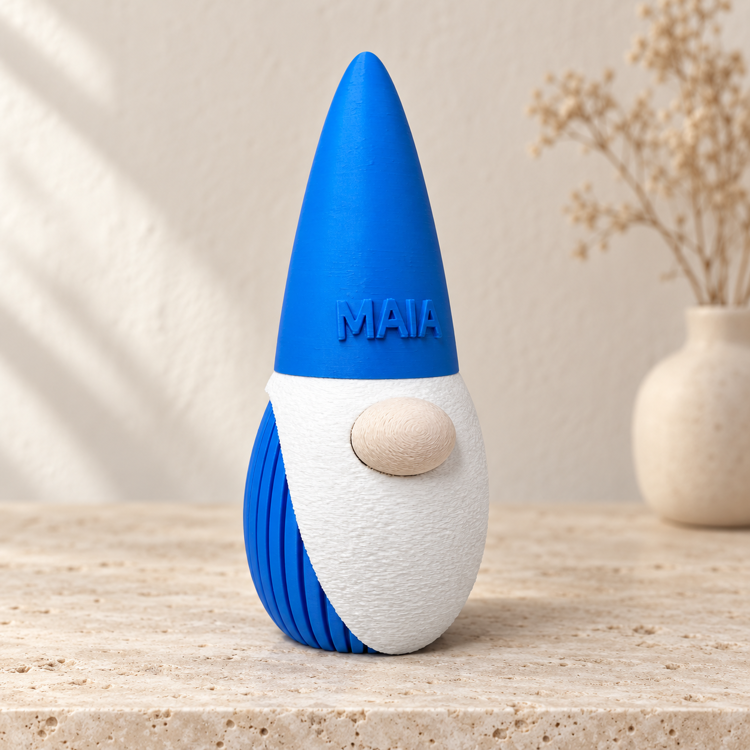 Afbeeldingen van 3D-geprint - Gnome - Origineel geven - Personaliseer met jouw naam! - 19 cm