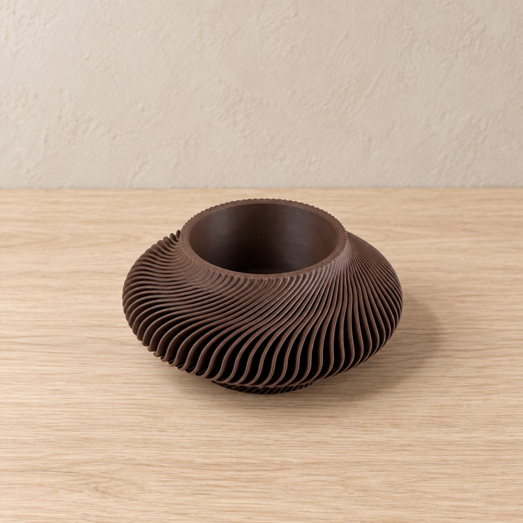 Afbeeldingen van Lunar  Theelichthouder – Dark Brown