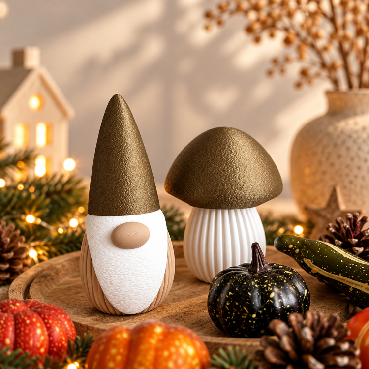 Afbeeldingen van Schattige Gnome-KLEIN- Bronze muts-13cm