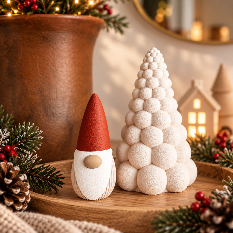 Afbeeldingen van Schattige Kerst Gnome-KLEIN-13cm