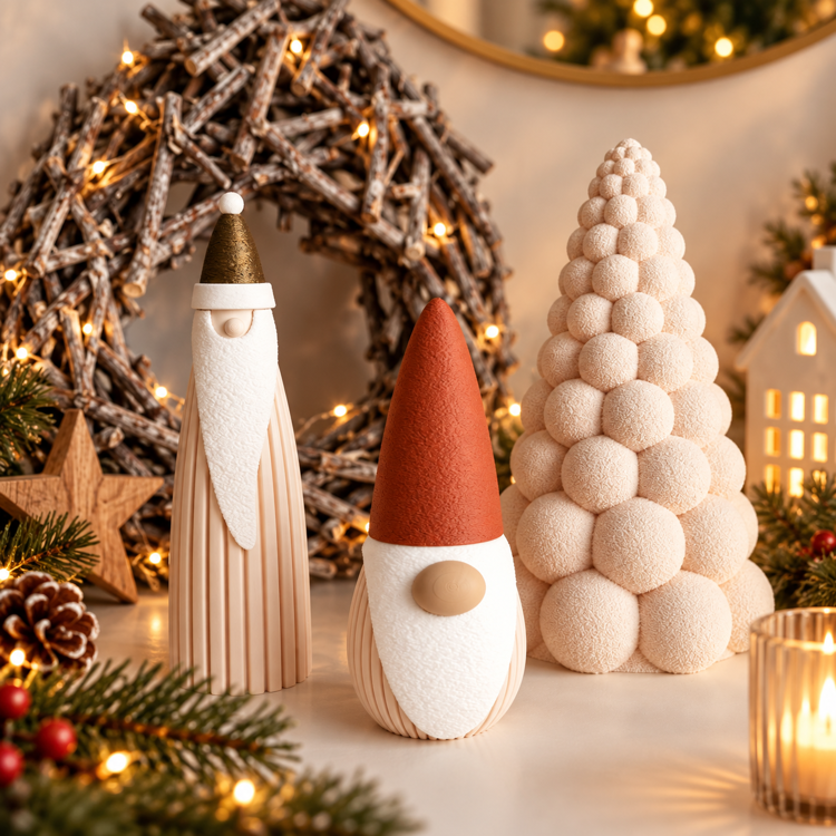 Afbeeldingen van Schattige Kerst Gnome-KLEIN-13cm